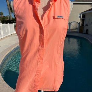 Columbia Performance Fishing Gear Sleeveless Shirt Medium